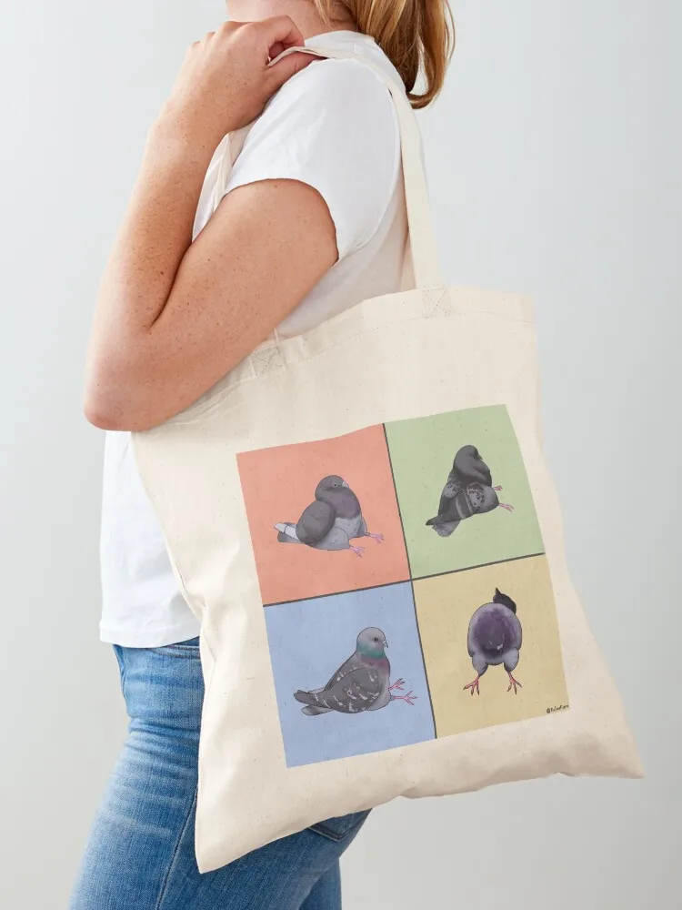

The Four Pigeons of the apocalypse Tote Bag Women's shopper bag canvas tote Shopping bags Eco bag