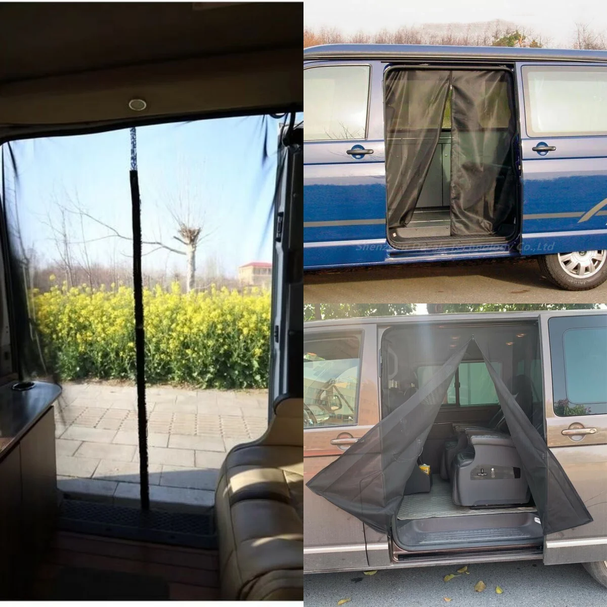 Mosquito Screens Outdoor Exterior For VW T5 T6 Insect Screen Mosquito/Fly Screens Net Interior Accessories Car Curtains Car Tool