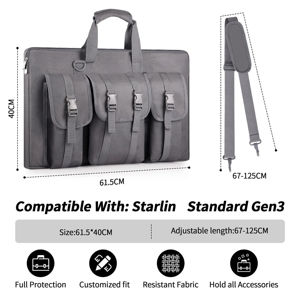 حقيبة تخزين لـ Starlink V3 حقيبة يد محمولة 600D قماش أكسفورد للسفر ملحقات Starlink للتخييم في الهواء الطلق ورحلات RV