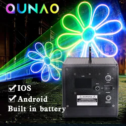 2025 New Battery Party Laser Outdoor Dmx Dj Yard Stage Lighting Indoor Wedding  Nightclub App 3D Laser Projector for Disco Dance
