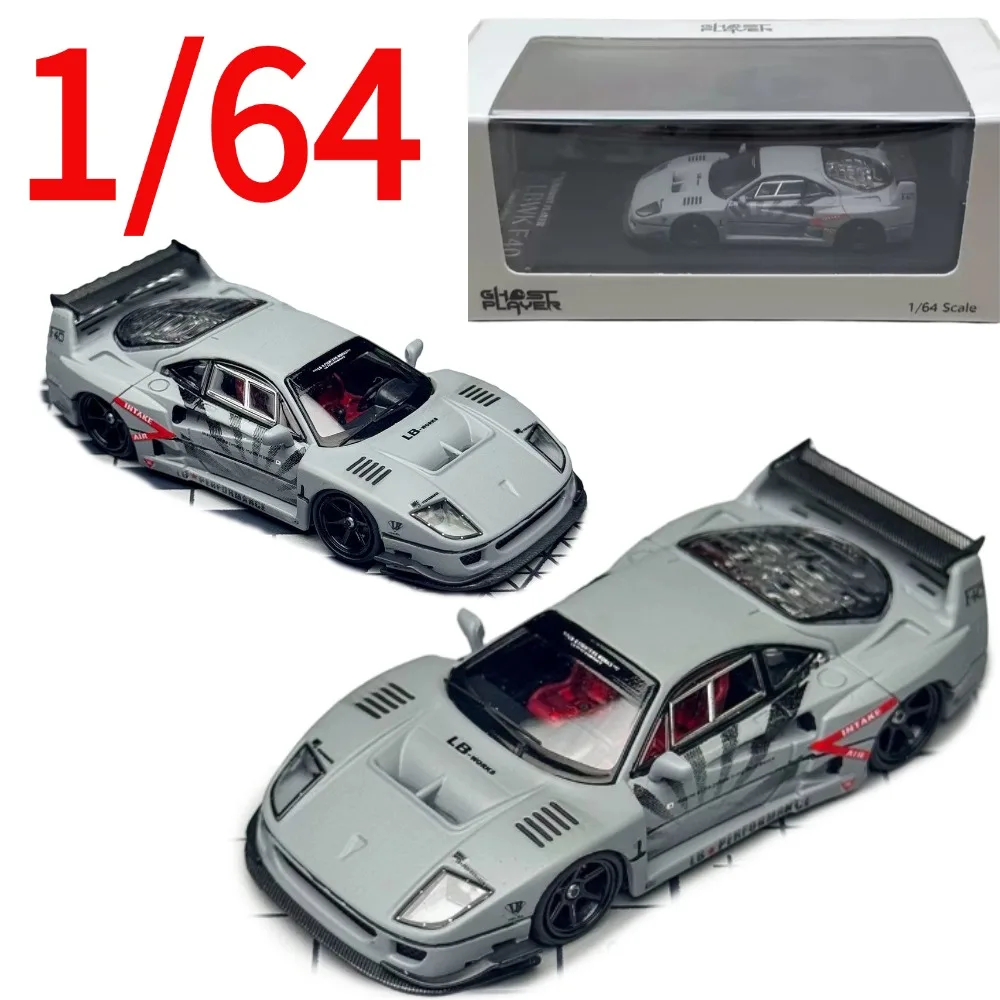 GHOST PLAYER X SW Diecast 1/64 Scale Ferrari F40 Widebody Car Model Alloy Ferrari F40 Play Vehicle Model Collected Display