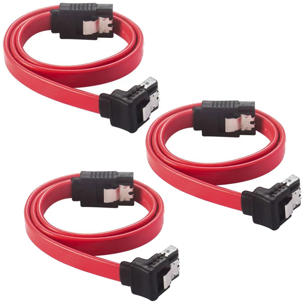 Bild 4: 7-poliges SATA 3.0-Kabel, Buchse auf Buchse, mit rechtwinkligem 90-Grad-SSD-Daten-Core-Link