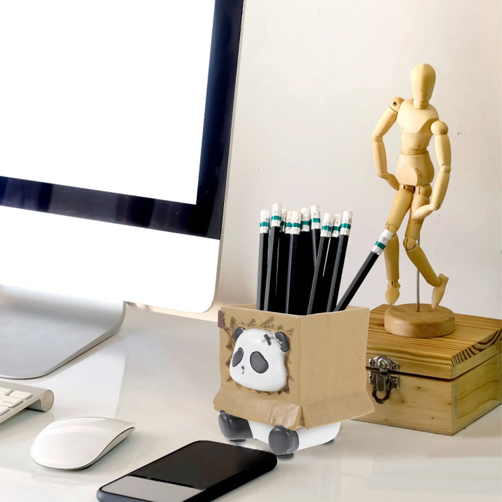 

Pen Holder Desk Organizer Holders Kawaii Pencil Flowerpot Cute Desktop Student