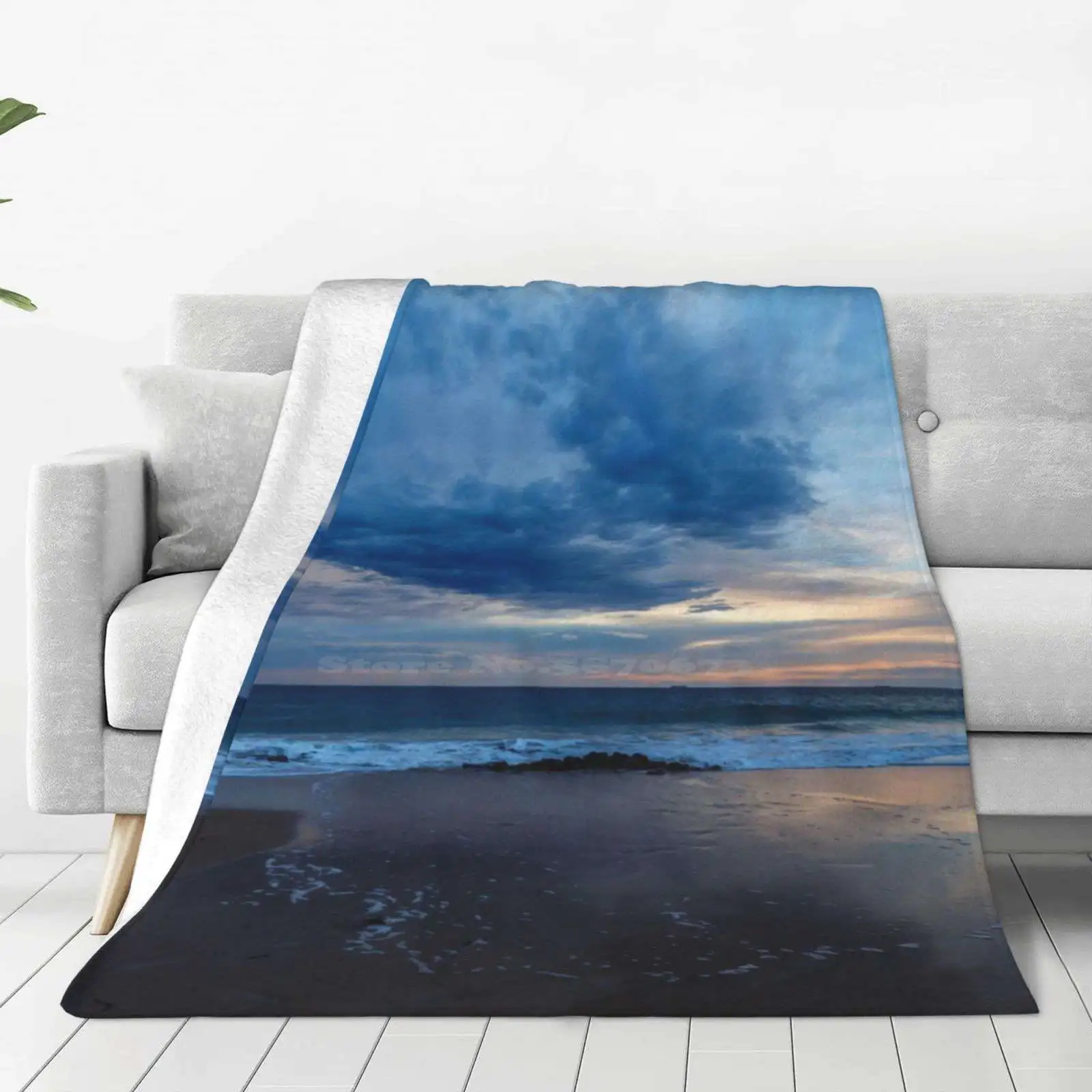 Days End Low Price New Print Novelty Fashion Soft Warm Blanket Sunrise Sunset Dusk Dawn Weather Colour Clouds Atmosphere