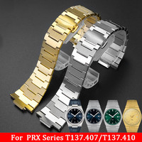 Solid Stainless Steel Bracelet for Tissot PRX 35MM/40MM Series Dedicated Interface Fashion WatchBand Replacement Parts With logo