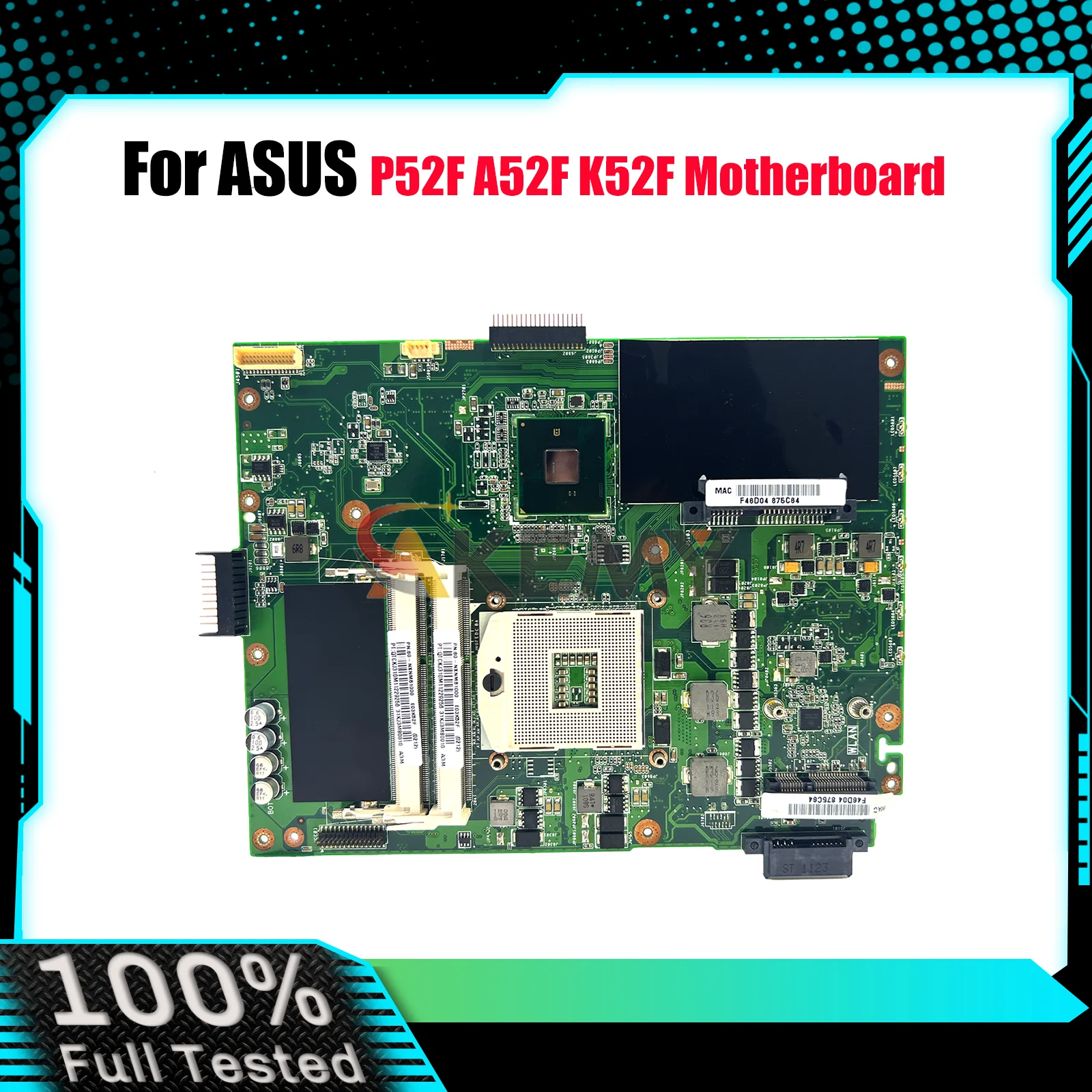 

Материнская плата для ноутбука K52F для ASUS A52F K52F K52F P52F Материнская плата для ноутбука Цей товар в наличии 100% тестирование ОК быстрая доставка