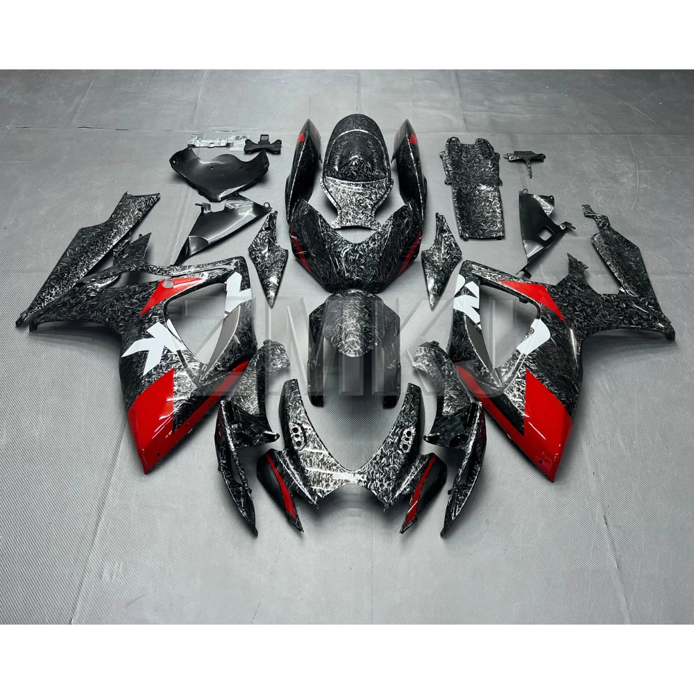 For SUZUKI GSXR 600 750 2006-2007 Forge Pattern Fairing Motorcycle Set Body Kit Decoration Plastic Guard Plate Shell Injection
