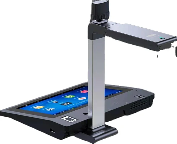 QR barcode scan and signature Pad and Pen display document camera scanner with Fingerprint scan slot