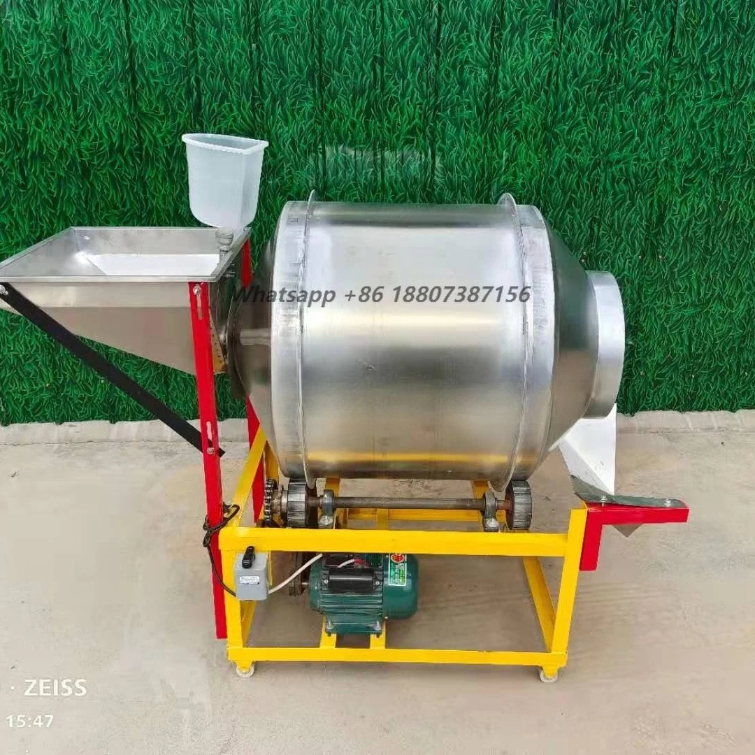 Stainless Steel Seed Coating Machine 50kg Small Mixer Peanut Seed Mixer Seed Mix Coffee Bean Stirring