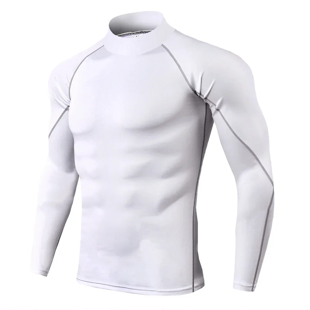 Men Sport T-shirt Quick Dry Bodybuilding Running Shirt Long Sleeve Compression Top Gym T Shirt Men Fitness Tight - view 3