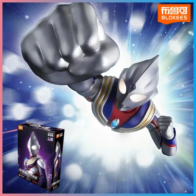 

NEW Blokees New Ultraman Tiga Legend Edition 18cm Action Figure Model Kit Articulated Snap Fit PVC Toy Birthday Gift Collectible