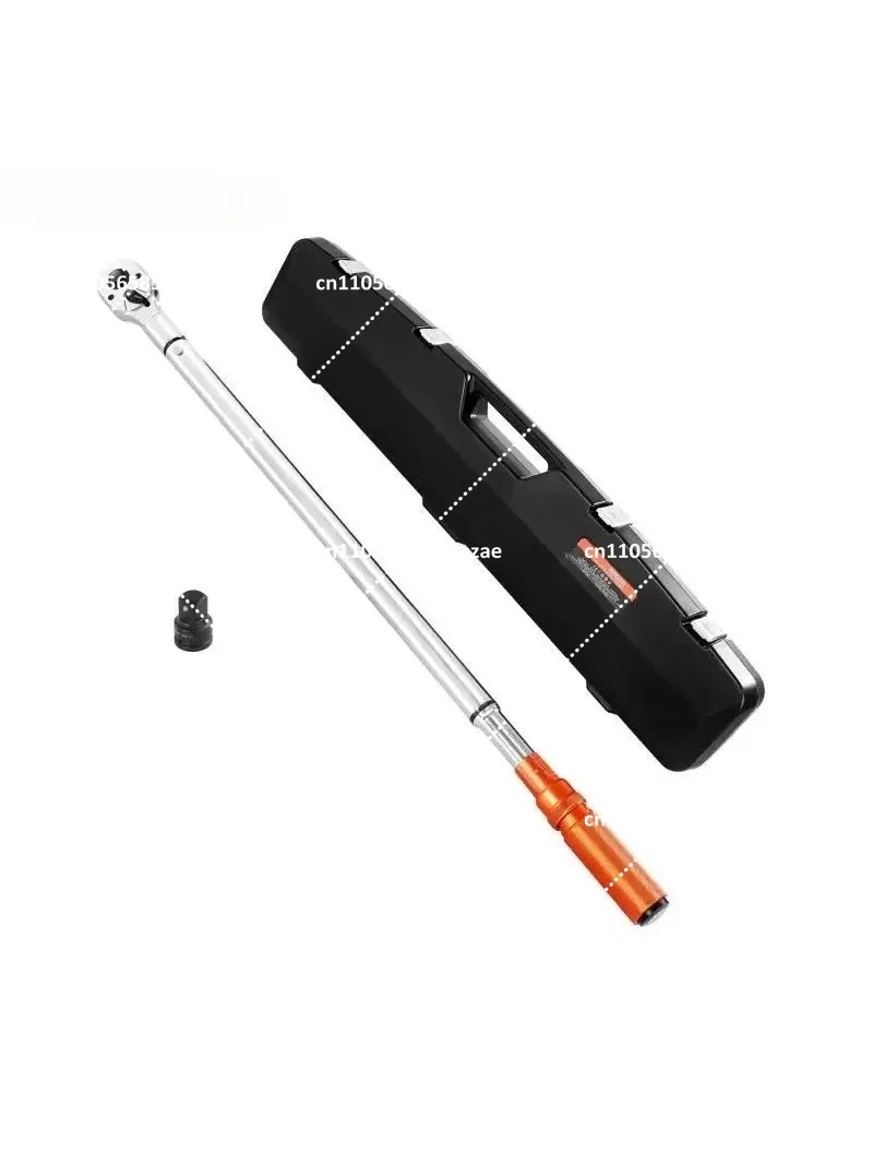 3/4 Inch Drive Click Torque Wrench 100-600 lbf-ft Dual-Direction Alloy Steel for Auto Repair