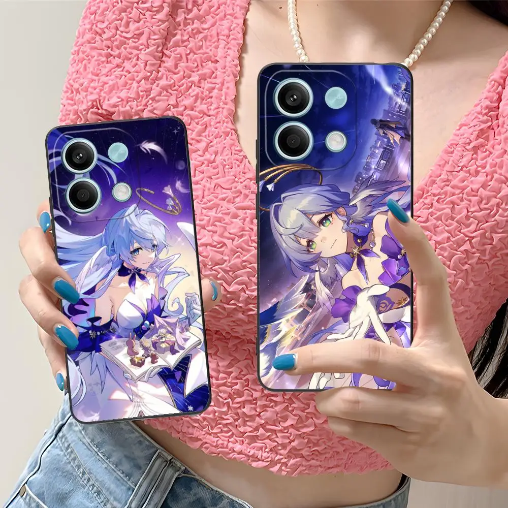 

Чехол для телефона Honkai Star Rail Robin для Xiaomi Redmi Note 14 13 12 11 S Pro Plus 4G 5G с цветным принтом, красивый чехол