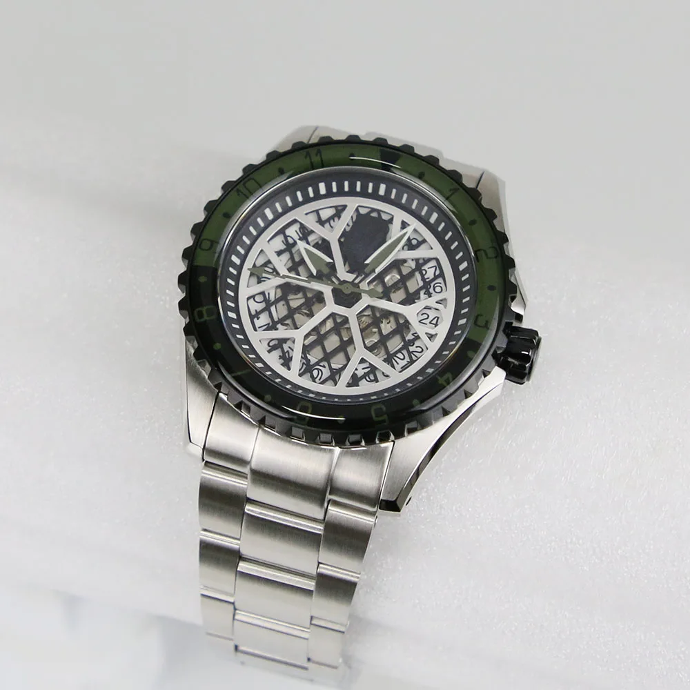 2024 New Arrival Fit NH34 NH35 NH36 Movement 20ATM 316L Stainless Steel Compatible SKX007 Parts 41mm Watch Case