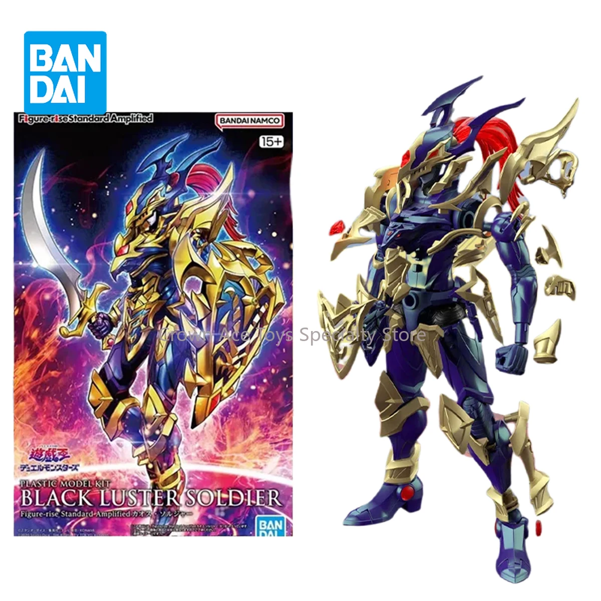 

Bandai Figure-rise Standard Amplified Yu-Gi-Oh! BLACK LUSTER SOLDIER Anime Action Figure Assembly Model Kit Trendy Toys Gifts