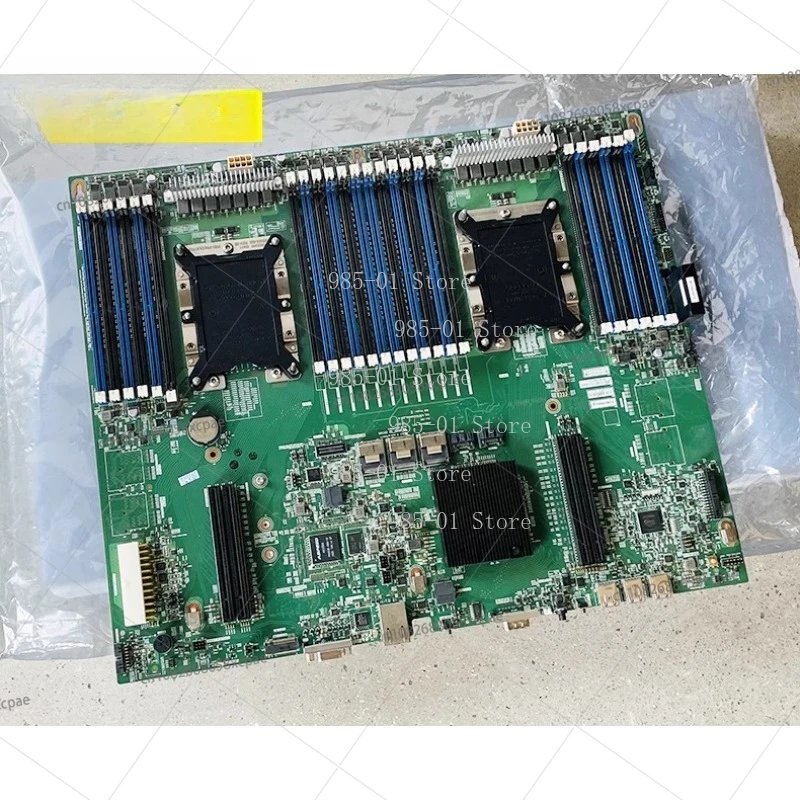 Dual-socket mainboard with high power support, compatible with high-wattage processors and multi-core CPU devices