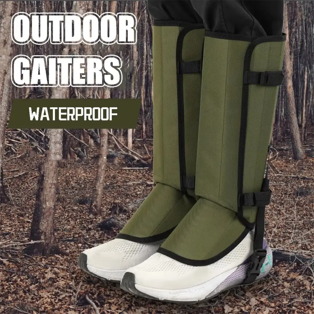 

Adjustable Design Outdoor Hiking Gaiters Breathable High-Tube Leg Protection Gaiters Thick Material Heavy-Duty