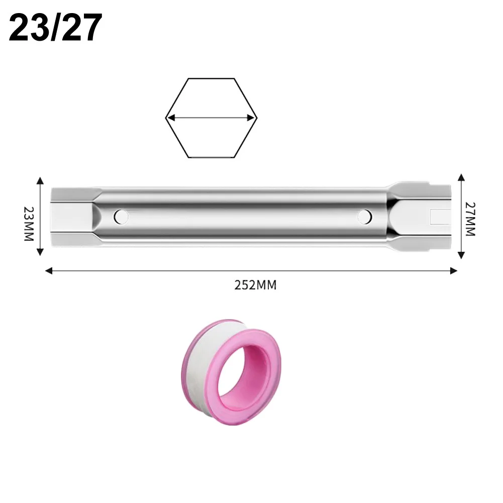 DIY Installation 34-40mm Pipe Spanner Double Head Pipe Wrench Socket Effortless Operation Versatile Application
