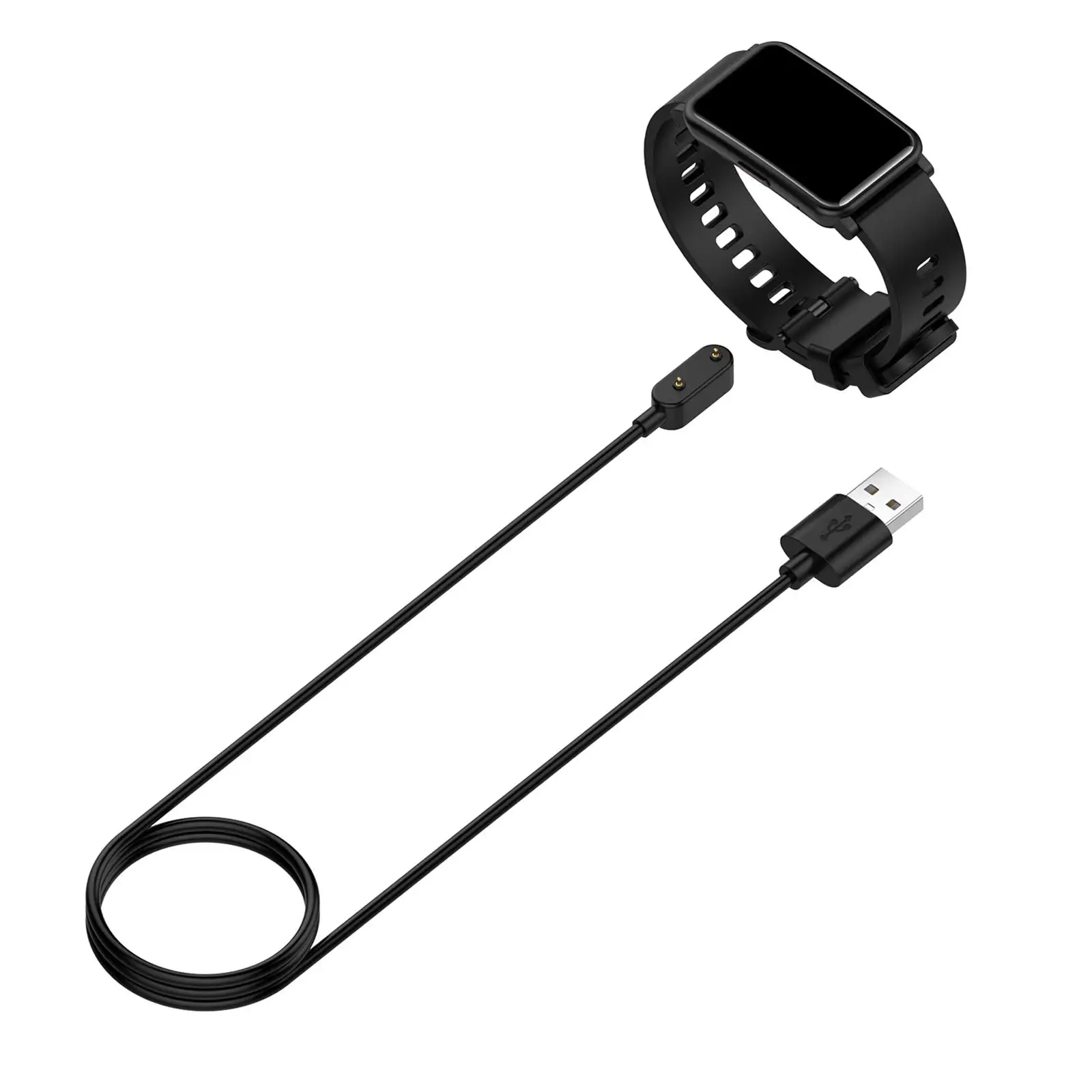 2-4pack Watch Charger Compatible with Huawei Watch Fit USB Charging Cable black