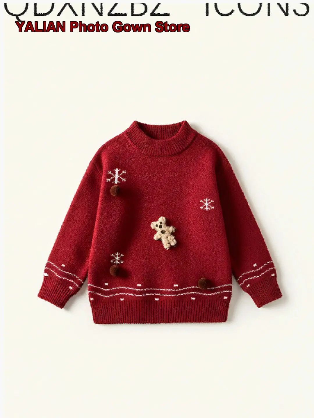 Boys Christmas Clothes Kids Festive Stylish Knit Top for New Year