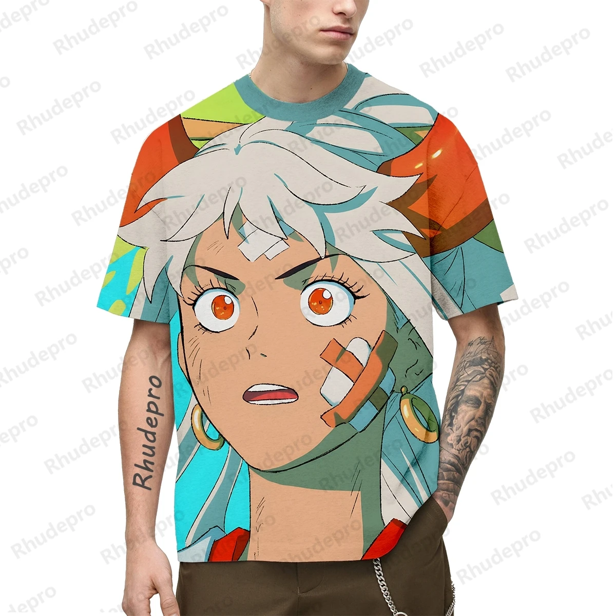 Camiseta Impressa Luffy 3D dos homens, Camisa Engraçada de Uma Peça, Camiseta Harajuku Japonesa, Roupas de Manga Curta, Tops e Camisetas