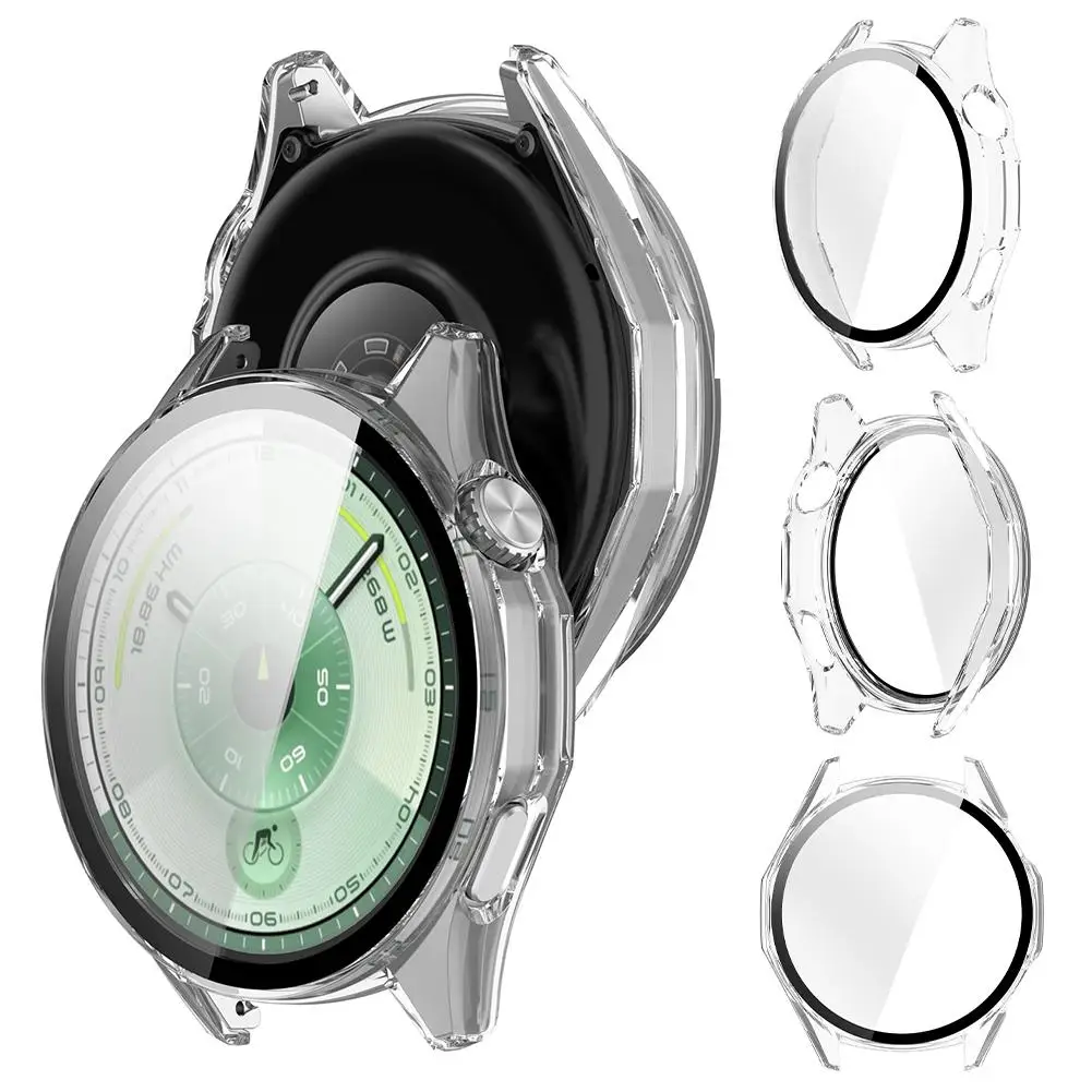 Custodia in vetro temperato per Huawei WATCH GT 6 46MM All-around Anti-graffio PC Paraurti Protezione schermo Accessori