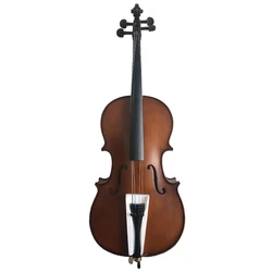 matt finish cello aiersi handmade red brown colour including bag and wooden bow