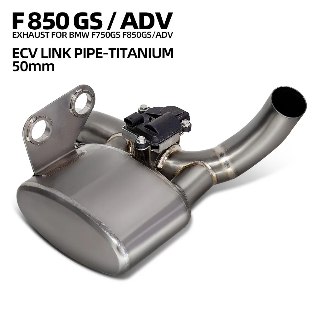 

Титановая средняя выхлопная труба мотоцикла с электрическим управляемым клапаном для BMW F750GS F850GS ADV Escape, совместимый OE глушитель
