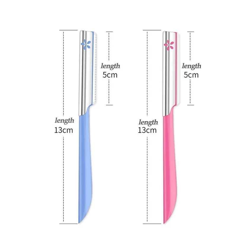 الحاجب لنزع الشعر مجموعات للنساء ماكياج الجمال الحواجب إزالة الشعر أداة التصميم شفرة فولاذية الوجه Sourcil الحلاقة المتقلب