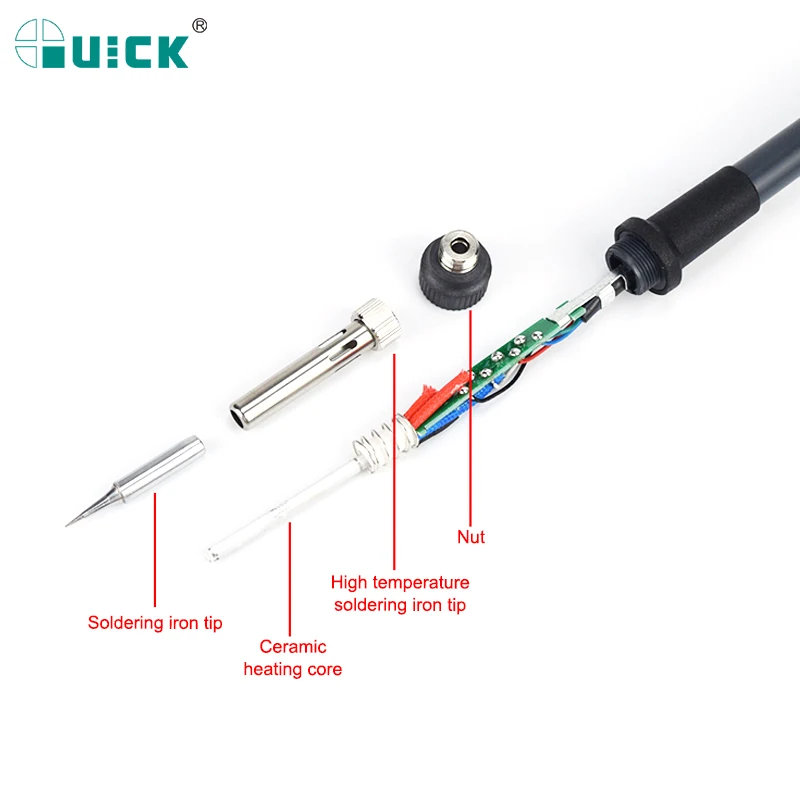 Quick 236 936 Original soldering station handle constant temperature Solder Replacement Soldering Iron handle Welding Tools