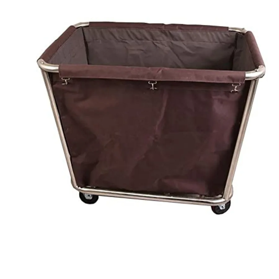 

Laundry TrolleyBasket Truck, Commercial Laundry Cart, Rolling Storage Trolley on Silent Casters for Commercial/Hotel/Dorm/Apart