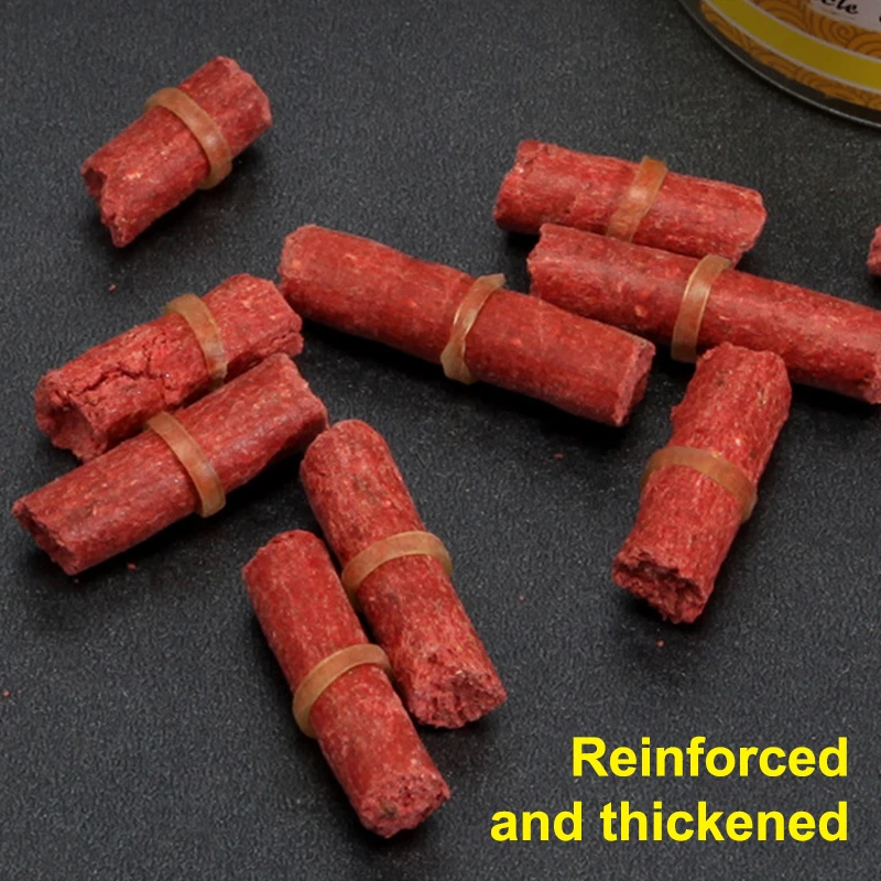 1 Set Worm Bait Clip Fishing Hand Tied With Granular Rubber Bands Pellet Bait Bandage Baits Elastic Rubber Rings