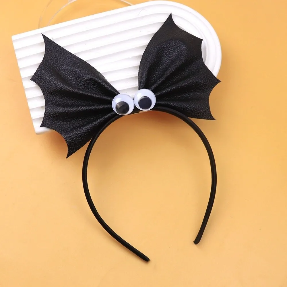 Mesh Spider Web Halloween Bat Headband Hair Rope Hair Loop Creative Halloween Party Hair Hoop Photo Prop Cosplay