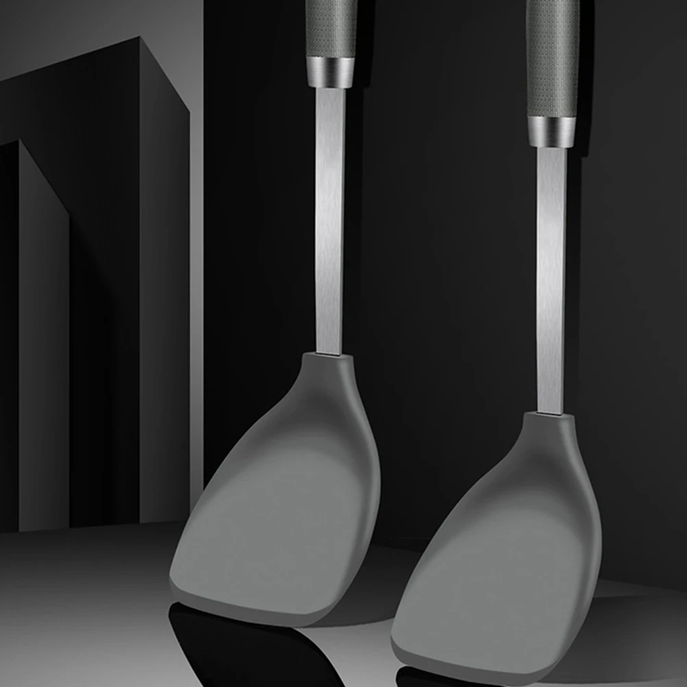 

1pc Silicone Spatula Heat Resistant Kitchen Tools Frying Shovel Anti Scalding Cooking Utensil Flatware Set Non Stick Home