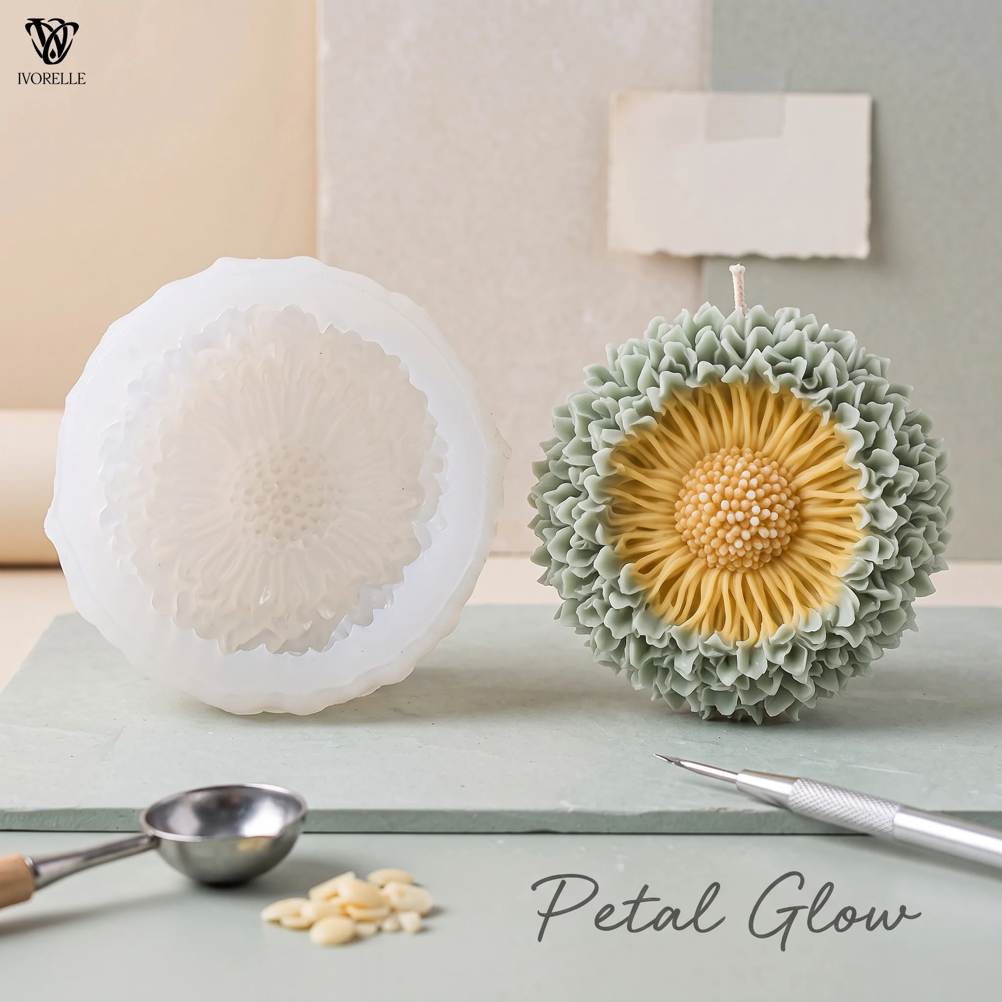 IVORELLE Flower Silicone Candl - Resin Craft Ideas ulasan dan harga