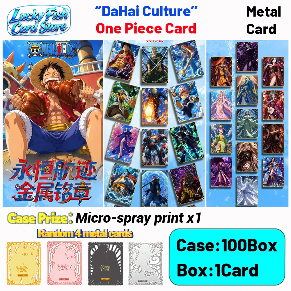 

Wholesale 2026 New DaHai Creative Studio One Piece Cards Anime Character Metal Card Diamond Ticket Limited Release
