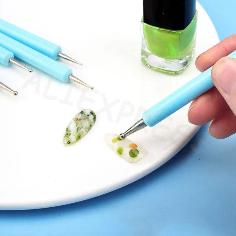 For Brush Modeling Dotting Nail Art Pottery Clays Tool DIY Carving Ceramics Sculpture 5Pcs/set Silicone Clay Sculpting Tools