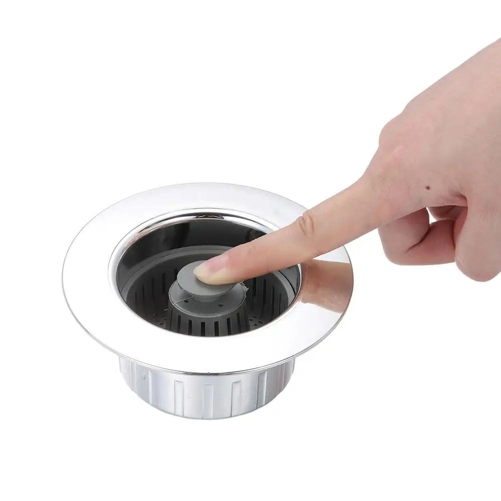 Durable 3 in 1 Sink Drain Strainer ABS Pop-up Kitchen Sink Plug Anti-Clog Universal Sink Food Catcher Basket