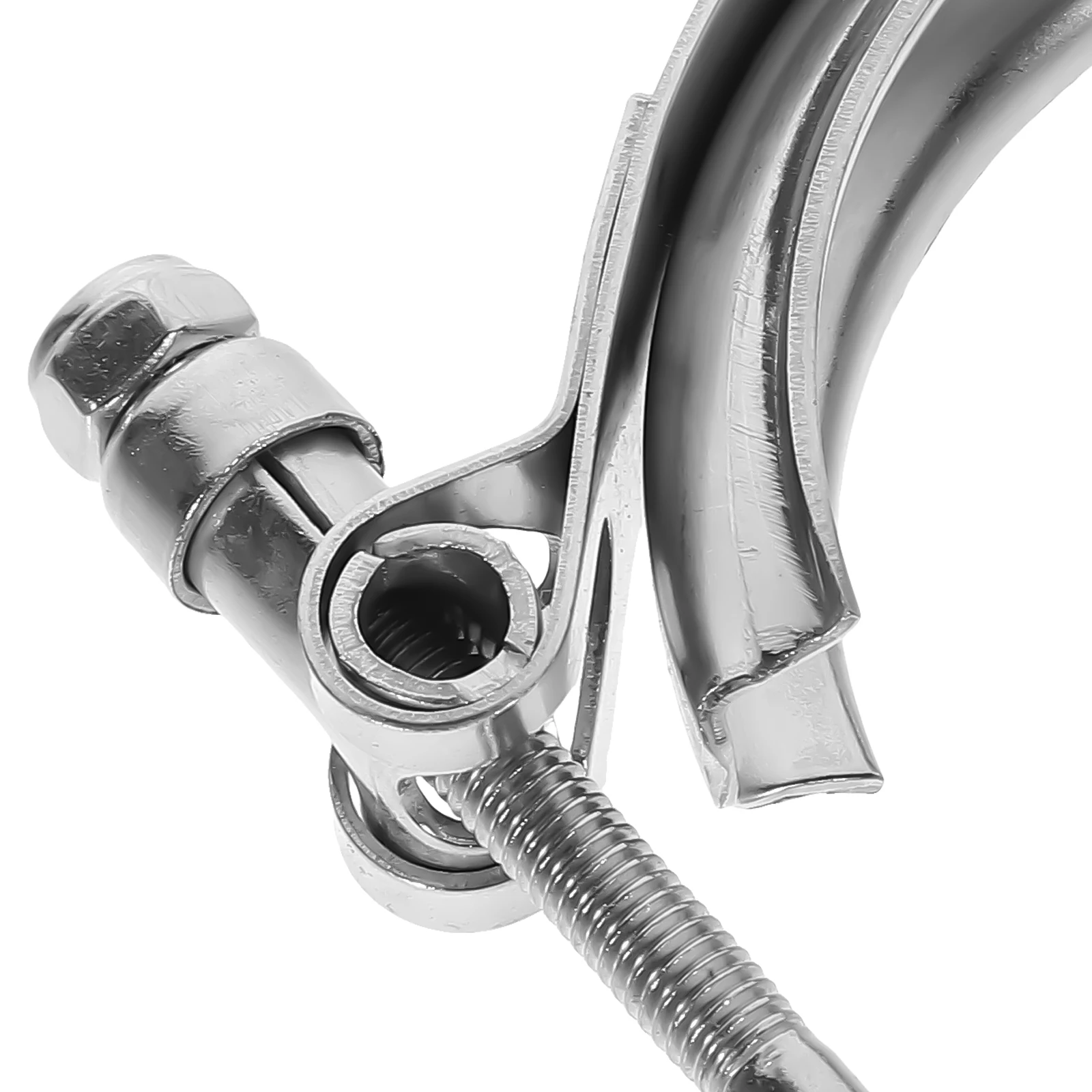 

Stainless Steel Flange Clamp Durable Car Exhaust Heavy Duty Band Clamp Automotive Repair Clamps Repair Clamps Automotive Clamps,