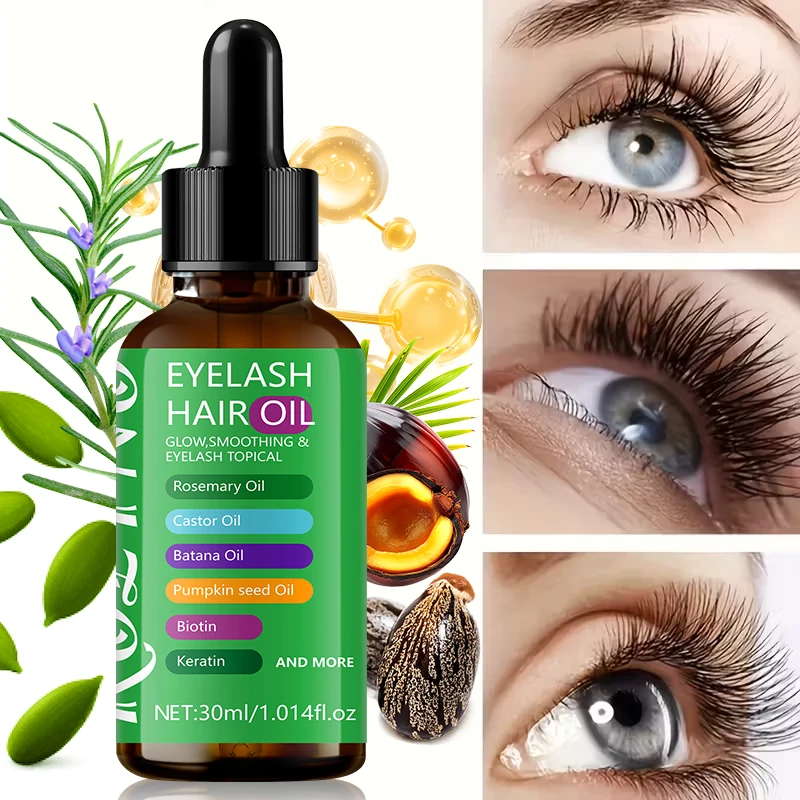 Rozino Eyelash Serum, Nourishing and Curling - Made with Natural Ingredients, It Creates Long and Curled Eyelashes, Eye Skincare, Nourishes Eyelashes, Visible Results in 1-2 Weeks, Eye Care Serum, Fast-Acting