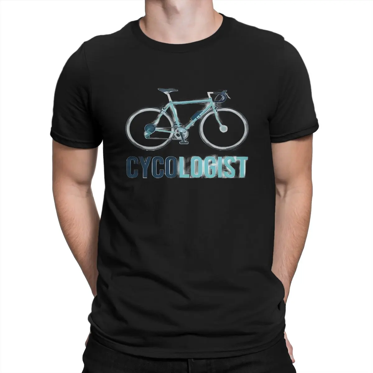 

Cycling Men's T Shirts Cycologist Bicycle Novelty Tee Shirt Short Sleeve Crew Neck T-Shirts Cotton Gift Idea Clothes