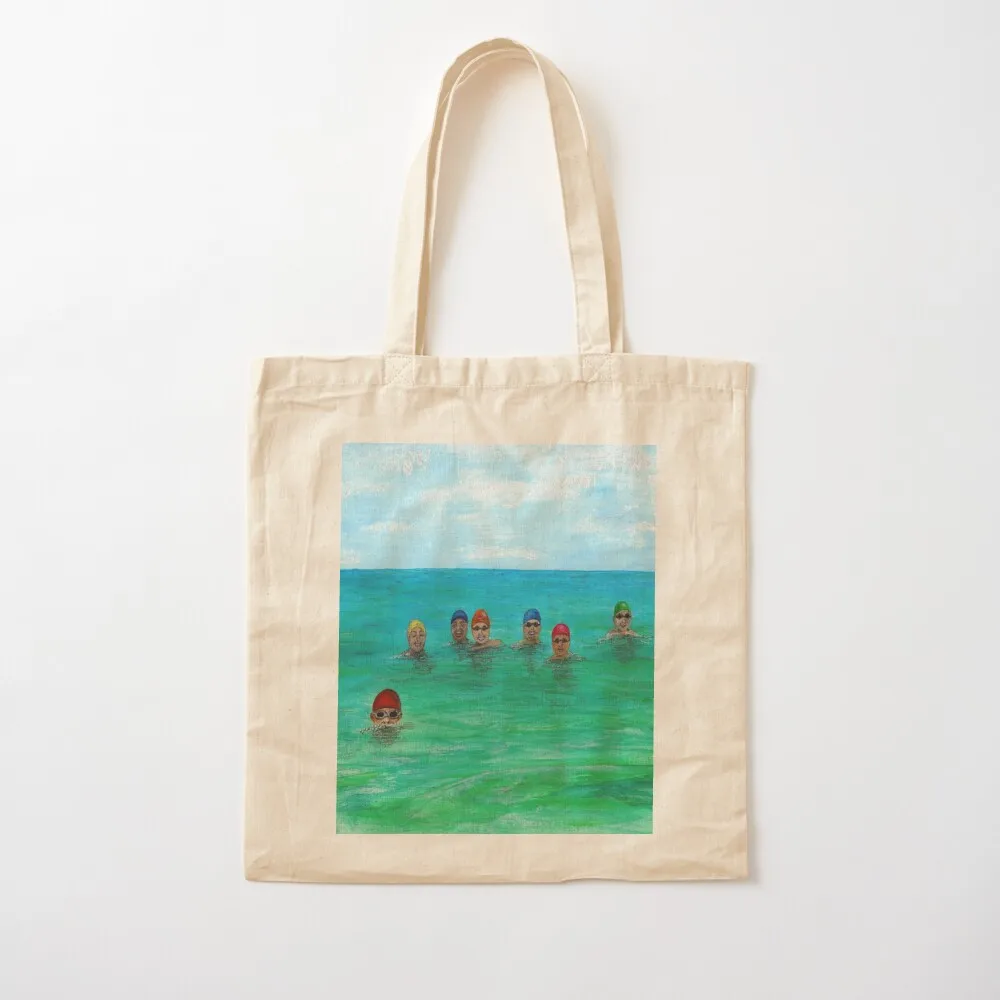 Wild Swimming-Swimming Group-Swimming In The Ocean-Lake-River-Cold Water Swimmer Tote Bag