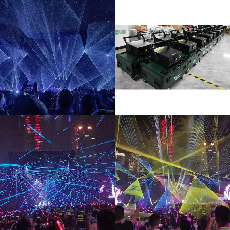 40W RGB Animation Professional Stage Light High Power IP65 Waterproof with DMX512 Control Fast Display Laser for Stage
