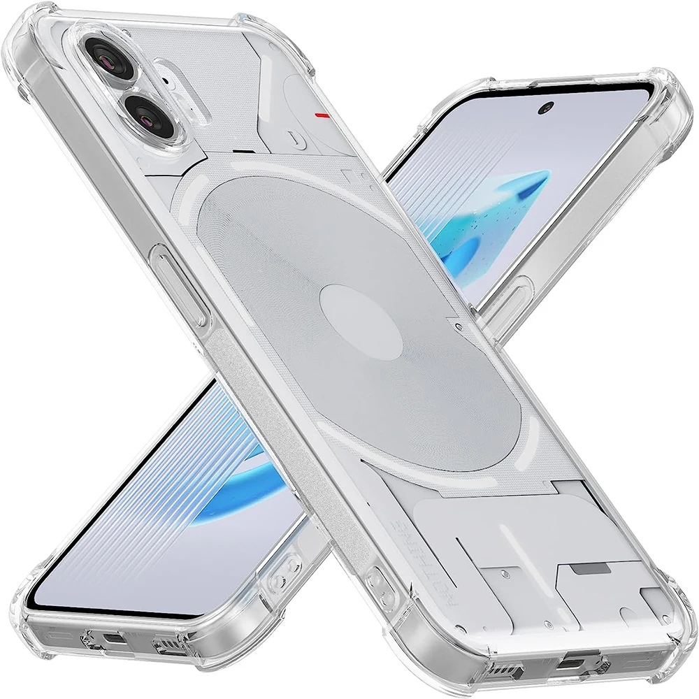 حافظة شفافة سميكة مضادة للصدمات لهاتف لا شيء 1 2 2A Plus 3A Pro Nothing CMF Phone 1 2 3 2a 3a Pro حافظة ناعمة