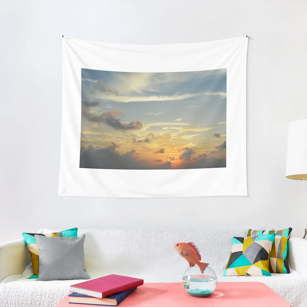 

Beautiful sky at sunset with clouds Tapestry Cute Decor Bathroom Decor Wall Deco Tapestry