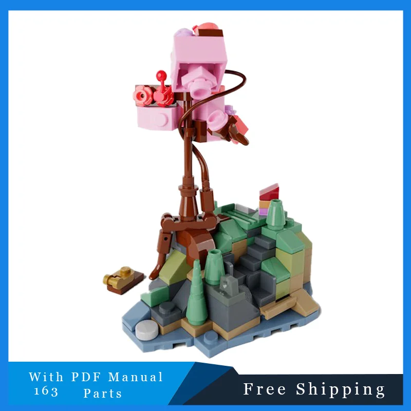

163 Parts MOC Bright Tree Customized Building Blocks Model DIY Assembly Bricks Toys For Boys Children Creative Christmas Gifts
