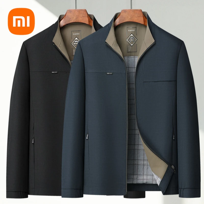 Xiaomi Outdoor Fall Winter New Work Style Jacket Middle-aged Men Stand-up Collar Casual Outdoor Windproof Warm Business Jackets