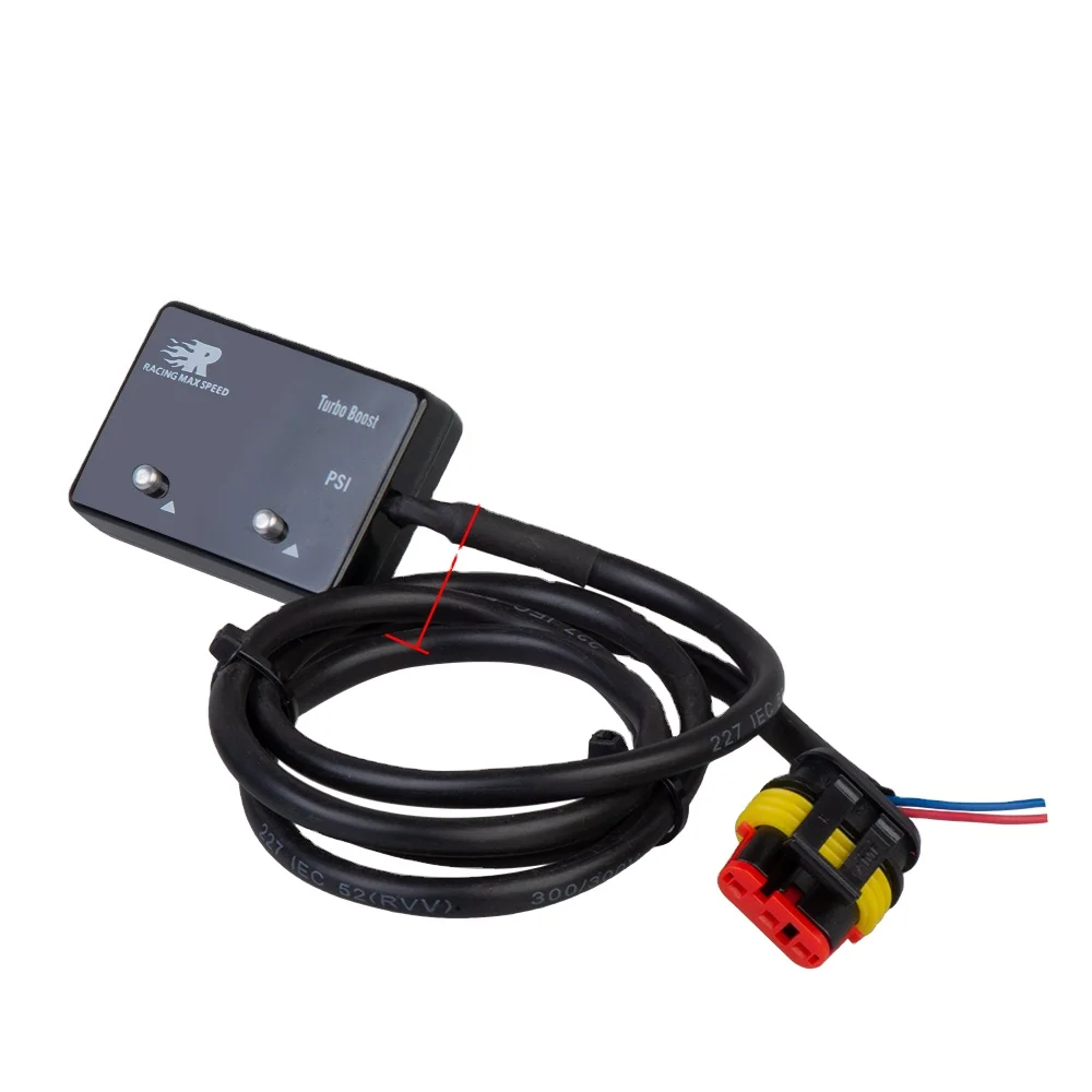 Wholesales Accuracy Car Universal Blue or Red LED Auto Turbocharger boost Gauge  boost Vacuum Rectangle Digital Meter Gauge Mete