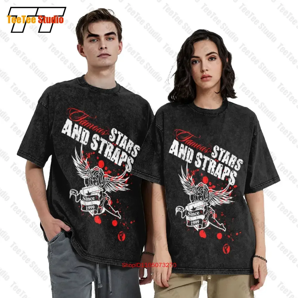 Famous Stars And Straps True Romance Design Since 1999 Vintage Oversized T-Shirt F6LQ