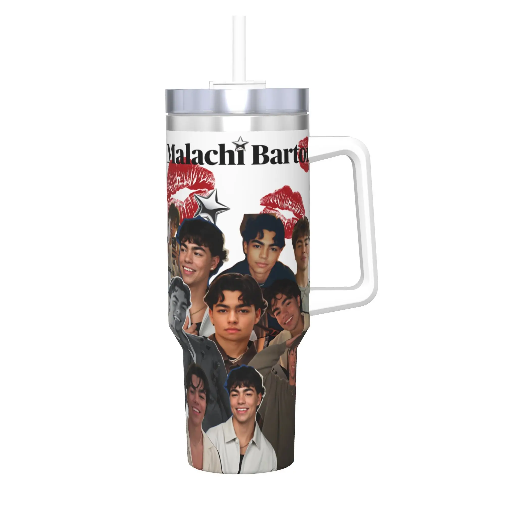 

Stainless Steel Tumbler Malachi Bartons Mugs Cup With Straws Travel Cold and Hot Water Bottle Insulated Large Capacity